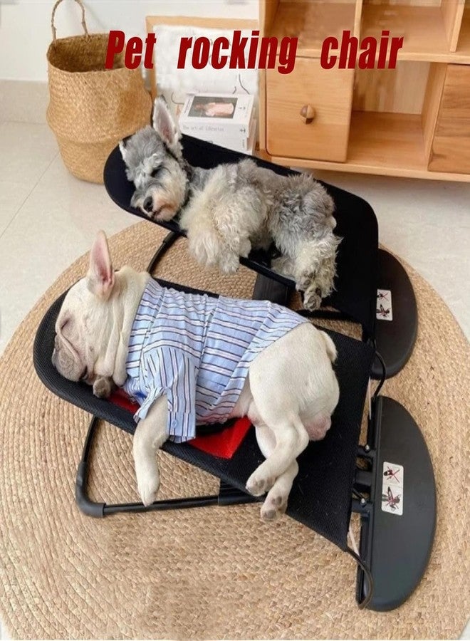 VPGS Dog Rocking Chair, Portable Summer Pet Dog Bed Cat Sofa Foldable Rocking Chair Small Pet Rocking Bed - Image 5